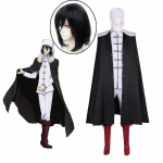 Bungo hulkuvad koerad 3. hooaja Fjodor Dostojevski Cosplay kost&uuml;&uuml;m, mantel, p&uuml;kste &uuml;likond naistele meestele Halloweeni karnevali peo &uuml;likond L-(Costume+Wig)