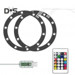RGB LED-valgusriba PS5 &otilde;hukesele plaadile ja digitaalsele v&auml;ljaandele, 8 v&auml;rvi 400 efektiga DIY paindlik m&auml;ngukonsooli v&auml;rvimuutev dekoratiivlambir&otilde;ngaste komplekt Sets