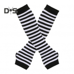 1 paar naiste triibulised s&otilde;rmedeta kindad, silmkoelised k&uuml;&uuml;narnukikindad talveks Pehmed venivad k&auml;tesoojendajad j&otilde;ulukingitus