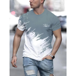 Stiilne meeste graafiline T-s&auml;rk &ndash; mugav, hingav, l&uuml;hikeste varrukatega s&auml;rk igap&auml;evasteks suvetegevusteks &ndash; vabaaja, moodne ja mitmek&uuml;lgne meeste s&auml;rk 6XL