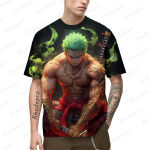 Suvine kuum Jaapani anime meeste 3D-printimise cosplay T-s&auml;rk, naiste ja laste t&auml;navas&auml;rk, unisex suur top, l&uuml;hikeste varrukatega S