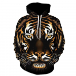 S&uuml;gises uus Tiger seeria tr&uuml;kitud dressipluus 3D dressipluus Meeste avara puljongiga dressipluus XL