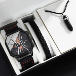 3 tk / komplekt, meeste k&auml;ekell, 1 tk Mood meeste &auml;ri PU nahast kvartsist randmekell ja 1 tk vabaaja k&auml;ev&otilde;ru ja 1 tk klassikaline kaelakee