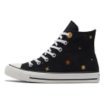 Converse Chuck Taylor All Star Galaktika Mustriga Trendikad Mugavad Libisemiskindlad Vastupidavad K&otilde;rge S&auml;&auml;rega L&otilde;uendist Kingad Naiste Tossud Must Kollane A02885C 35