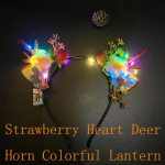 Uus j&otilde;uluaegne LED-valgustite sarved juuksepael Armas haldjas helendav p&otilde;dra juuksen&otilde;el Juukseklamber Naistele T&uuml;drukutele J&otilde;ulujuuste aksessuaarid