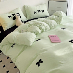 Pestud puuvillane neljaosaline komplekt v&ouml;&ouml;ri &uuml;hiselamu Kolmeosaline komplekt voodilina tekikatte tarvikud 1.8m bed