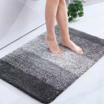 Vannitoa vaibamatid Eriti pehmed imavad mikrokiust vannivaibad libisemiskindlad pl&uuml;&uuml;sis Shaggy vannivaip masinpesu kuiv vannimatt vannitoa p&otilde;randale, vannile du&scaron;&scaron; 50x80cm