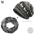 Meeste ja naiste mustriga vabas &otilde;hus ratsutamine vabaaja k&otilde;rvakaitse elastne kaheotstarbeline salliga pullover m&uuml;ts elastic/average size