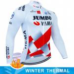 Jalgrattap&uuml;ksid Meeste Talves&auml;rk Meeste Termofliis Bib Team Meeste Mtb Spordikomplekt Pluus Riided Jalgrattariided 2024 &uuml;likond jakk L