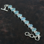 Akvamariinist k&auml;ev&otilde;ru v&auml;&auml;riskividest k&auml;ev&otilde;ru K&auml;sitsi valmistatud ehted 925 h&otilde;bedast k&auml;ev&otilde;ru reguleeritav kett k&auml;ev&otilde;ru h&otilde;bedast ehteid kingitusi naisele