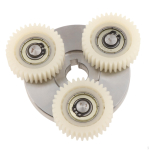 36T mootoriratas elektrijalgratta jaoks 38mm Nylon Gears gray