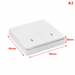 433Mhz Rf juhtmevaba kaugjuhtimisl&uuml;liti 86 t&uuml;&uuml;pi seinapaneeli l&uuml;liti saatja 3 Switch