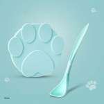 2-&uuml;hes toidusulgur, lusikas lemmikloomatoidu kate, kaasaskantav silikoonist koera kassile konserveeritud kaanega hoiustamine v&auml;rskelt s&auml;iliv kaaned kauss lemmikloomatarvikud roosa