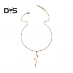Naiste kaelakee madu ripats reguleeritav pikendatud ketiga vintage daami rangluu kaelakee igap&auml;evane ballile pidu pendeldamine kampsun kaelaehted h&otilde;be