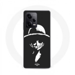 Coque Maniacase pour Xiaomi Redmi Note 12 Pro 5G Monkey D. Luffy black and white