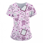 Meditsiinit&ouml;&ouml;riistad Graafiline Tervishoiuvorm &Otilde;ekliinik Hooldus T&ouml;&ouml;riided Haigla vabaaja T-s&auml;rk L&uuml;hikeste varrukatega pluus Naiste Meditsiiniline M