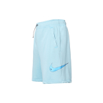 Nike Sportswear Swoosh logo kootud plaaster k&otilde;rge v&ouml;&ouml;kohaga sirge s&auml;&auml;rega vabaaja l&uuml;hikesed p&uuml;ksid Naiste l&uuml;hikesed p&uuml;ksid Vana-sinine DM6750-494 M white