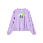 Li Ning X Disney Monsters University Koost&ouml;&ouml; Kirjaga Koomiksimustriga Fliisist Soe L&otilde;tv Pullover Huppar Naiste huppar Lilla AWDT808-3 M