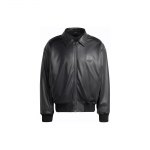 Adidas Originals Logo Prindiga Retro L&otilde;tv Nahkjakk Meeste Jakk Must IP3281 S