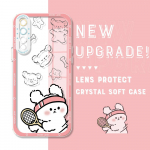 P&otilde;rutuskindel Cartoon Astronaut Crystal Case T&auml;iskaanega kaamerakaitse L&auml;bipaistev pehme telefoni korpus Huawei Honor iPhone Infinix Tecno jaoks Infinix Hot 20