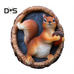 Vaigu orav kujuke puu n&auml;gu ilmastikukindel &otilde;ueaed puu kallistaja looma n&auml;gu kuju skulptuur seinakaunistus ornament Squirrel