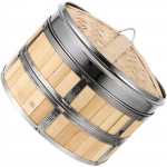 Roostevabast terasest bambusest auruti korvide komplekt 26 aurutamisn&otilde;ud + 26 kaant juhusliku v&auml;rvusega Praktiline Ideaalne toiduvalmistamiseks