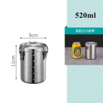 Roostevabast terasest &otilde;hukindel suletud purk Kodu Kohvioad Teepuru Mahutid Toidun&otilde;u Teravilja S&auml;ilituspurk K&ouml;&ouml;gi Korraldaja