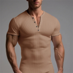 Euroopa ja Ameerika spordi Slim Fit Muscle meeste l&uuml;hikeste varrukatega T-s&auml;rk L armee roheline v&auml;rv