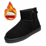 Mood Meeste Uued Klassikalised Ehtsast Seemisnahast Meeste Villavoodriga Talvised L&uuml;hikesed Pahkluuni Lumesaapad Pl&uuml;&uuml;sist Soojustus Libisemisvastased Kulumiskindlad Saapad 39