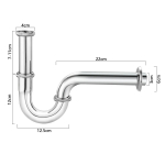 1 tk Roostevabast terasest valamu &auml;ravooluklapp Sifoon L&otilde;hnavastane veep&uuml;&uuml;nis 1/4''X32mm K&ouml;&ouml;ki Vannituppa Lihtne paigaldus CHINA