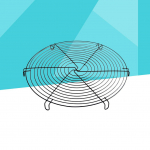 12-tolline &uuml;mmargune aurutamisrest, k&uuml;psise-leivakoogi jahutusrest Traatauruti veekeetja riiuli hoidik leiva jahutusrest must