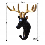 1 tk v&otilde;tmete riidepuu Creative American riputuskonksu seinahoidik Tugev &otilde;mblusteta kleepkonks Dekoratiivne konks loomakonksud Black Gold/Deer