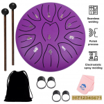 6-tolline teraskeeletrumm 11 nooti k&auml;sitrumm, l&ouml;&ouml;kpillid k&auml;sitrumm, heliparandusinstrumendid meditatsiooniks lilla