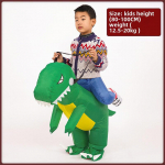 Dinosauruse t&auml;ispuhutav kost&uuml;&uuml;m lastele ja t&auml;iskasvanutele &ndash; koomiksistiilis Halloweeni riietus Children roheline