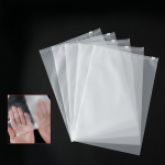 50 tk R&otilde;ivaste Lukuga Pakendikott &Uuml;ks K&uuml;lg Matt &Uuml;ks K&uuml;lg L&auml;bipaistev PE T&otilde;mbelukuga Plastikust Hoiukott Paksud riided pakk kotte 25x35cm