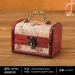 Puidust kristallpakendikarp Kuumalt m&uuml;&uuml;dav antiikne retro puidust karp Roheline kivi Yuan Datou ehtekarbis