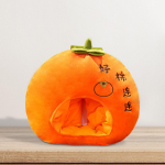 Orange Plush Hat Photo Props Dress up for Party Holiday Cosplay Winter Girls