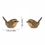1 paar puidust maal&auml;hedase lindude seinakaunistust pereelutoa v&auml;rvilised lendavate lindude kaunistused Armsad kodukaunistused