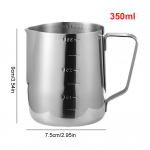 Kohvipiima vahustamiskann Roostevabast terasest kohvi-Barista Craft Latte Cappuccino Piima-koore tassi vahustamiskann