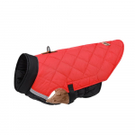 Talvine prantsuse buldogi lemmiklooma jope keskmise suurusega koertele, soojad paksud suure koera riided Husky samojeed Shiba Inu mascotas perros M-suit 2.5-4kg punane must v&auml;rv