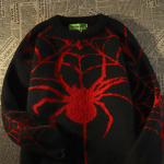 Ameerika Vintage Trendi Br&auml;nd &Auml;mblikukohaga Kampsun Naistele Talvine Soe Kootud Pullover &Uuml;le suurusega Y2k Harajuku Hip Hop Meeste R&otilde;ivad L must