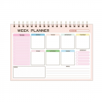Ingliskeelne Agenda Book To Do List A5 Coil Notebooks Portable Weekly Planner School One Size