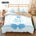 T&uuml;druku tekikottide komplekt Roosa Vibu Muster Kawaii &Uuml;heinimesevoodi Tekikottide Komplekt Roosa Pol&uuml;ester Voodipesu Kollektsioonid Lastele T&uuml;drukutele Queen King Suurus EU single(135x200cm)