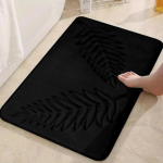 1 t&uuml;kk vannitoamatt, tugev veeimavus, libisemiskindel vannitoavaip, sobilik elutuppa, magamistuppa, k&ouml;&ouml;ki, sissep&auml;&auml;sualasse 40cmx50cm must