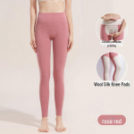 K&otilde;rge v&ouml;&ouml;kohaga villase siidiga p&uuml;ksid: Meeste ja naiste soojad s&uuml;gislegingsid kinkekarbis Female XXXXL roosa punane v&auml;rv