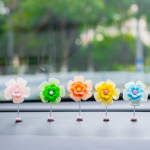 5 tk auto sisemuse raputamispea Kaunid karikakra lilled, ornament, raputuspea sisekujundus Kahepoolne teip, kaunistus, sisetarvikud