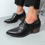 Uued kevadised l&otilde;henahast naiste kingad terava ninaga kontsad pitsilised mokassiinid naiste kingad prantsuse retro vabaaja kingad 35 must