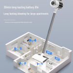 Traadita k&auml;eshoitav tolmuimeja: V&otilde;imas imemine lestade eemaldamiseks ja p&otilde;randa puhastamiseks, tolmuimemiseks ja moppimiseks New model, upgraded version
