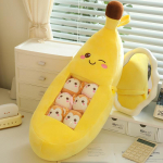 Puuviljade m&auml;nguasjade kott, t&auml;idisega pehme suupiste padi, maasika banaan, avokaado porgand, laste m&auml;nguasjad, s&uuml;nnip&auml;evakingitus t&uuml;drukule