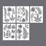 5 tk liblikas lilleline leht PET &otilde;&otilde;nsad &scaron;abloonid PET loodusseeria v&auml;ljal&otilde;igete raamatute ajakirjade maalimise mall lastele isetegemise m&auml;rkmik